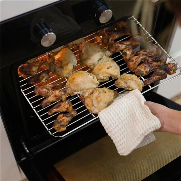 P&P CHEF Cooling Rack Set for Baking Cooking Roasting Oven Use, 4-Piece - Picture 7 of 8